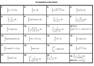 An Integration a day Advent – MathematicsAndCoding
